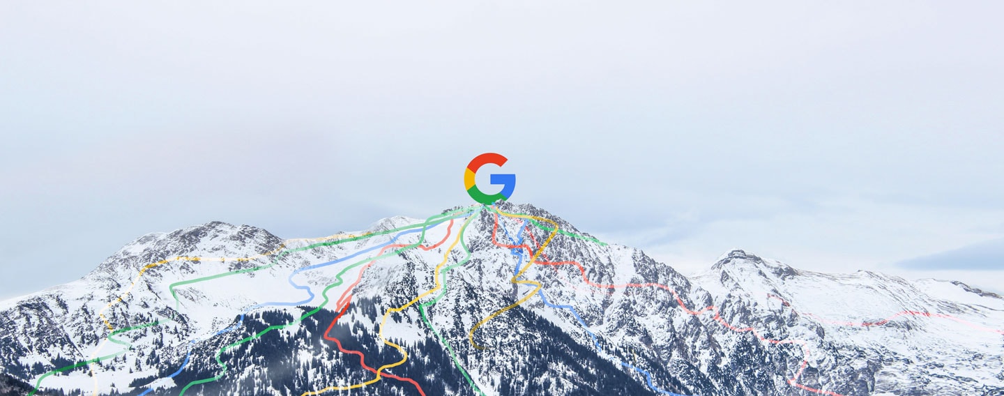 Google on the top of the mountain