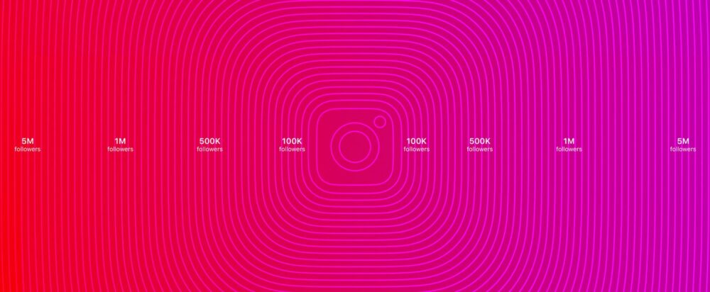 Graphics on a pink background