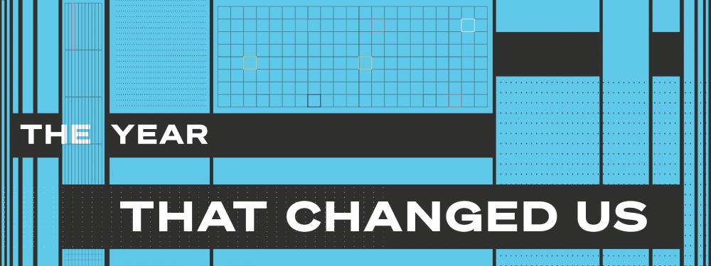 blue backround and grids