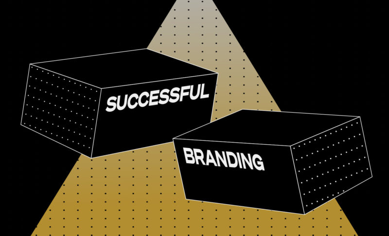 Successful branding abstract graphics